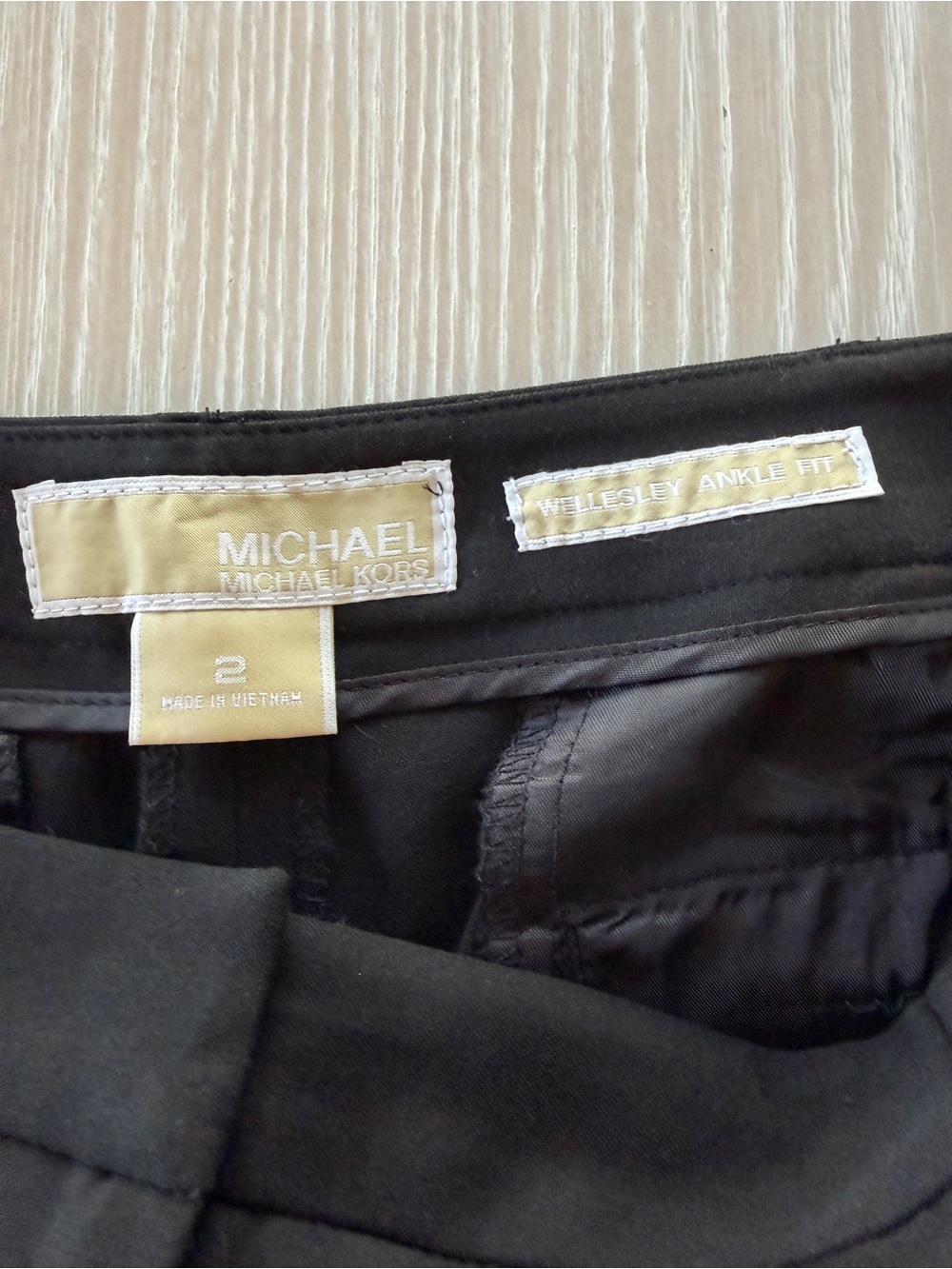 Michael Michael Kors Wellesley Ankle Fit Black Pants
